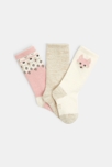 Chaussettes hautes bouclettes rose bébé fille 2