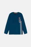 T-shirt motif fusée bleu marine Garçon