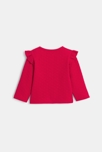 Gilet coton fantaisie cœurs rouge bébé fille 5