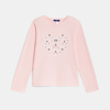 T-shirt motif cœur rose pastel Fille