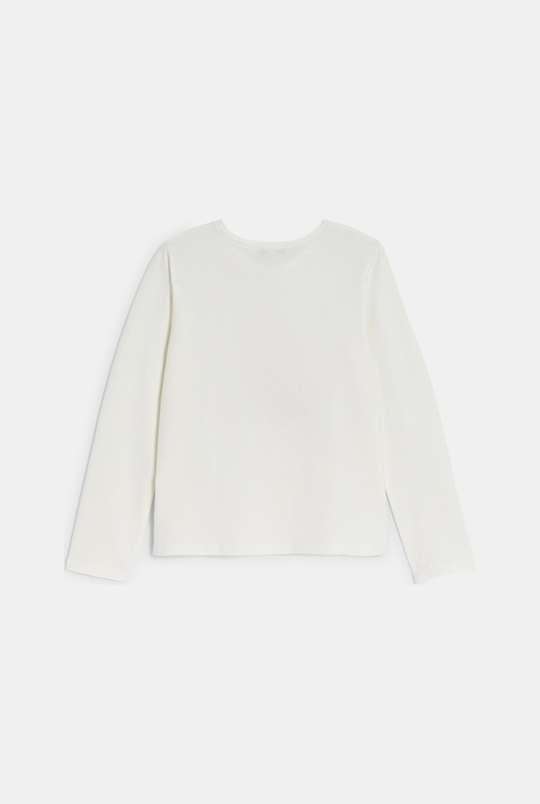 Weißes T-Shirt mit Weihnachtsmotiv für Mädchen 2