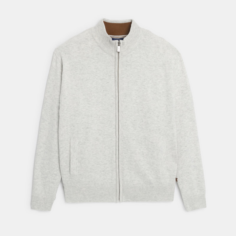 Graue Weste mit Stehkragen und Reißverschluss für Jungen