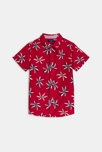 Chemise imprimée rouge Garçon