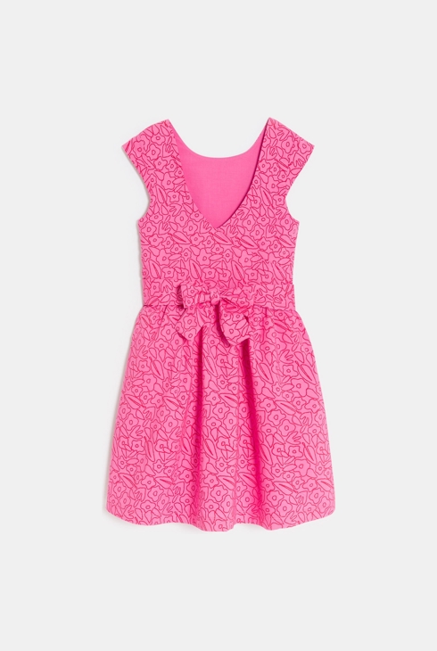 Robe chic sans manches rose Fille