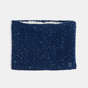 Snood torsadé bleu Garçon