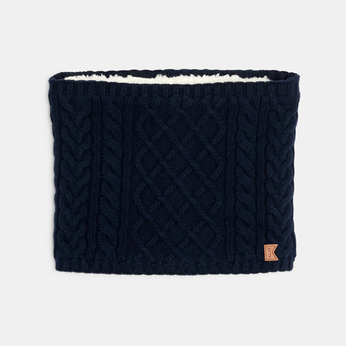 Snood Torsadé Bleu Marine Garçon - Bleu Navy - 3/5=49/51cm - OKAIDI