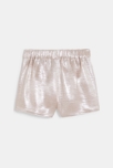 Short chic lamé gris bébé fille 3