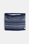 Snood motif scandinave bleu marine Garçon 2