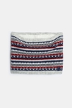 Snood motif scandinave bleu marine Garçon 2