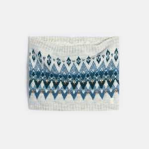 Snood motif scandinave bleu-vert Garçon 1