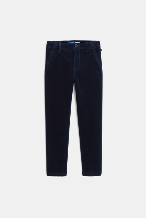 Strakke marineblauwe chinobroek voor jongens