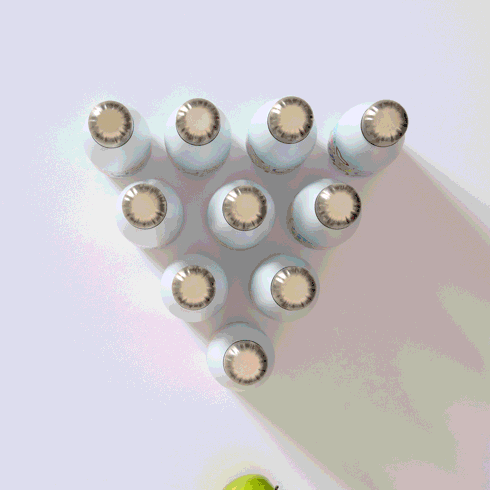 Bunte Trinkflasche 500 ml für Kinder 2