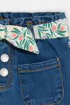 Pantalon paperbag denim bleu bébé fille 2