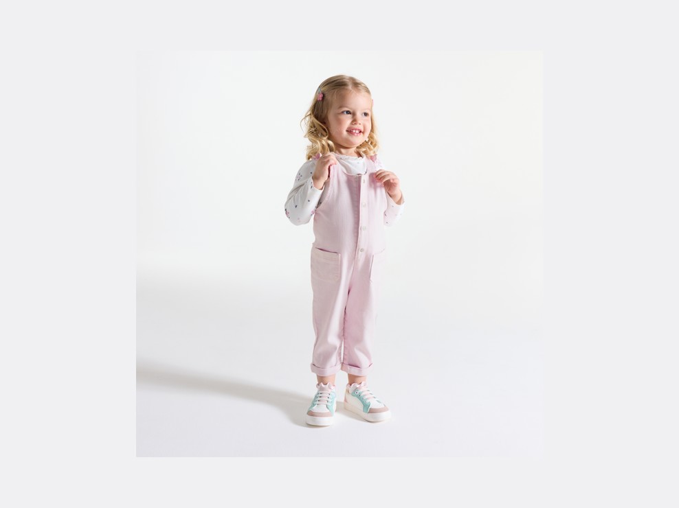 Peto flexible malva bebé niña 1