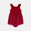 Robe de fête brillante rouge bébé fille