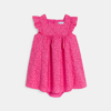 Robe de fête fleurie rose bébé fille