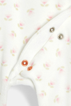 Pelele terciopelo flores blanco bebé niña 4
