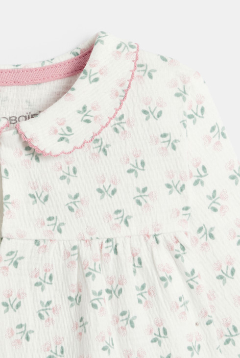 Geblümte rosa Bluse und rosa Leggings Kleinkind Mädchen 2