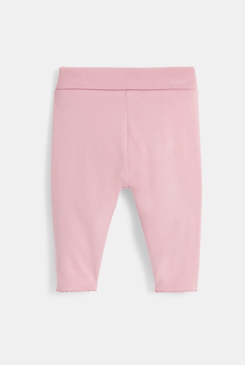 Cvetlična bluza in rožnate legice za dojenčice 2