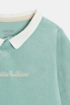 Dors-bien velours côtelé vert bébé garçon 2
