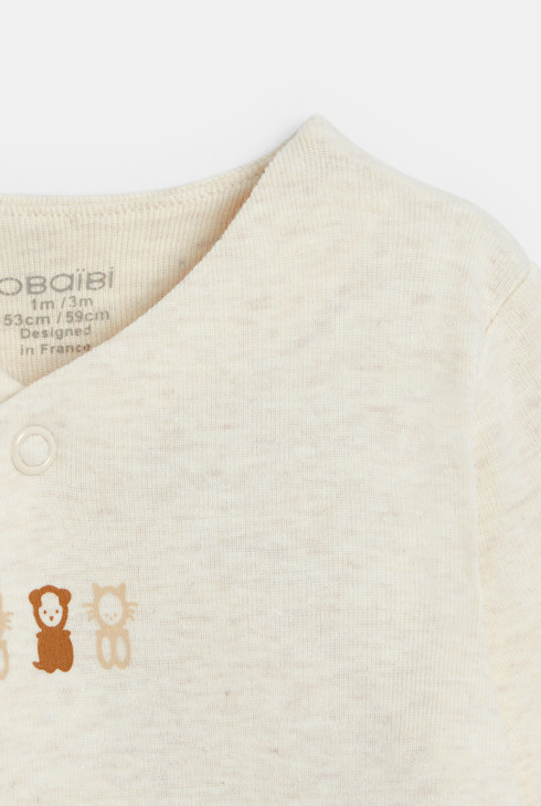 Bijeli bodi na podešavanje, uniseks (komplet od 2 kom.) 2