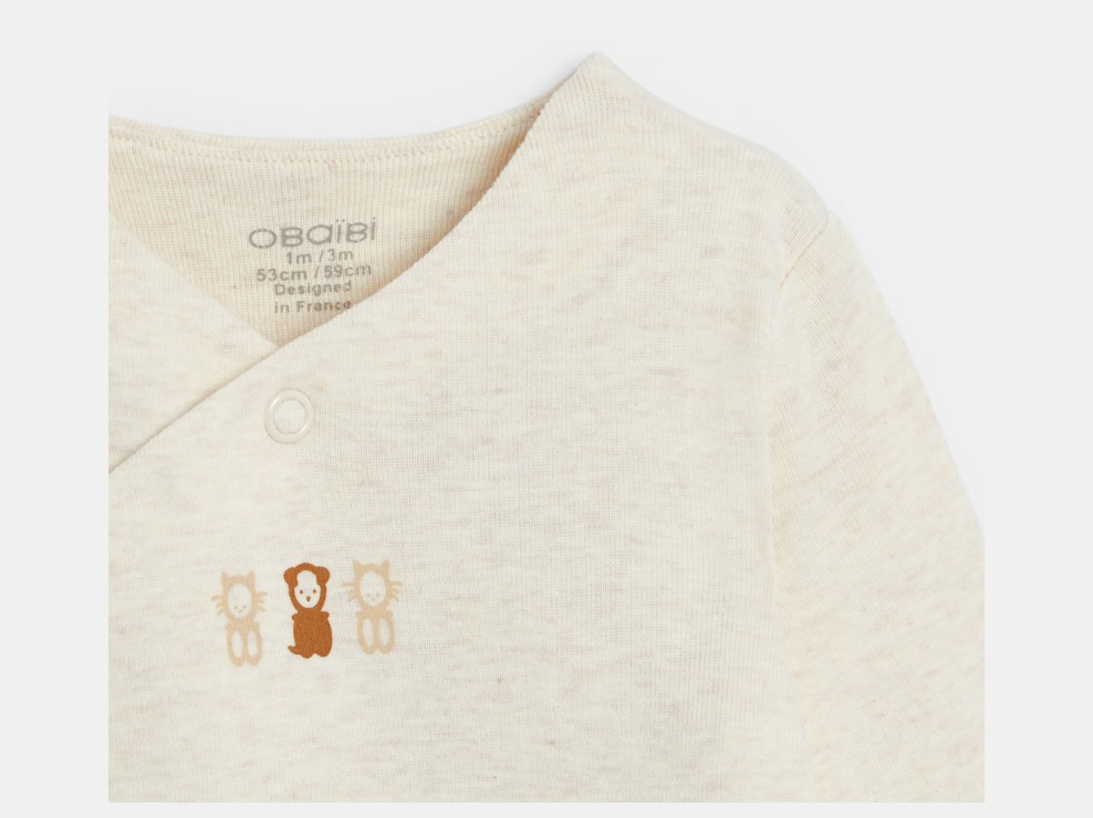 Mitwachsender weißer Body mit Sternen Kleinkind Junge Mädchen (2er-Pack) 2