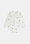 Salopette van joggingstof en jersey body met hondjes voor babyjongens 2