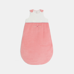 Gigoteuse velours lapin rose bébé fille 1