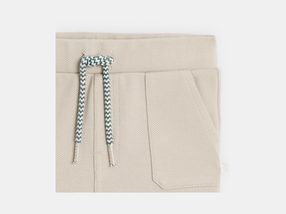 Pantalón de punto fluido marrón bebé niño 2