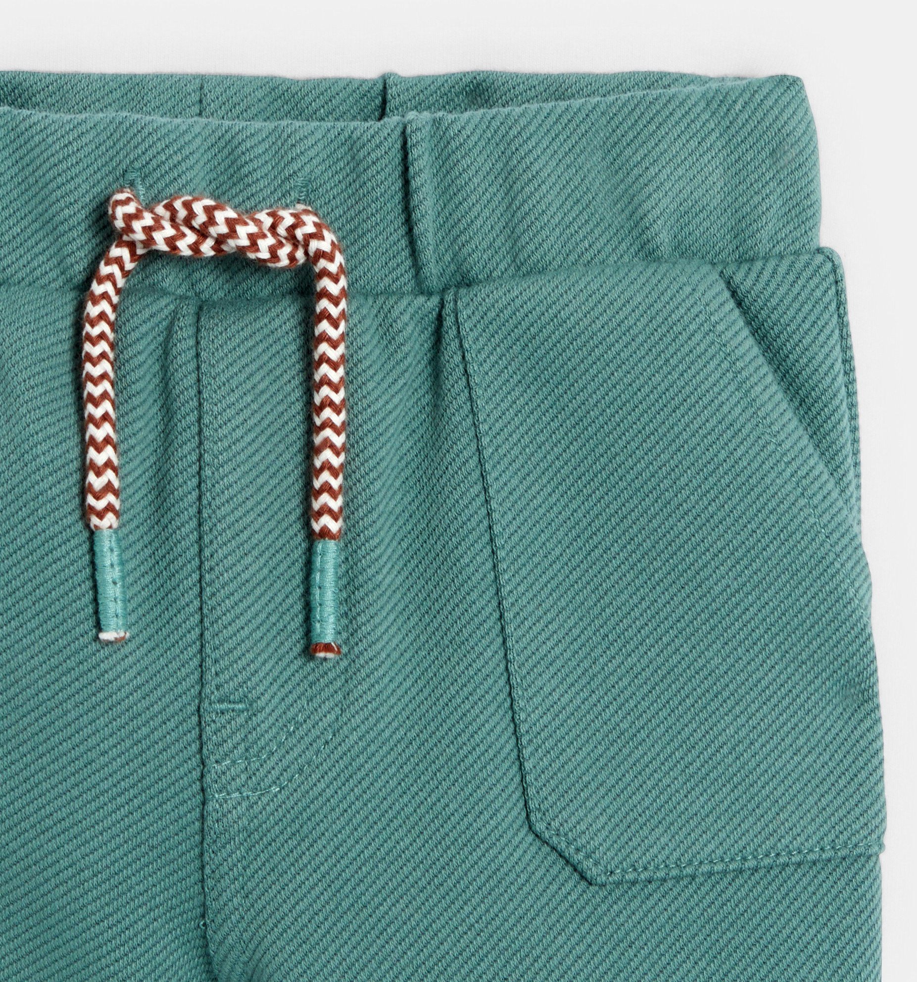 Pantalon en maille souple vert bébé garçon 2