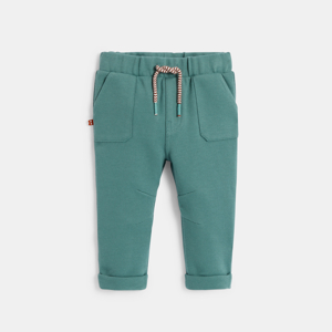 Pantalon en maille souple vert bébé garçon 1