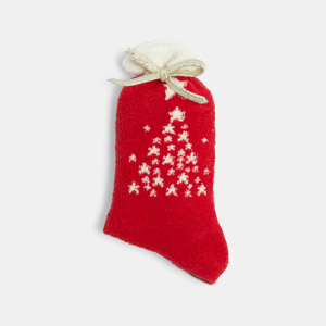 Chaussettes Noël anti-dérapantes rouge Fille 1