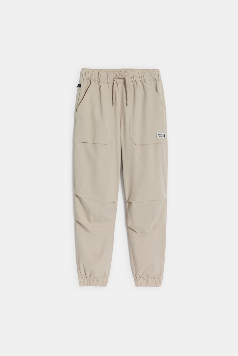 Pantalon souple beige Garçon 1