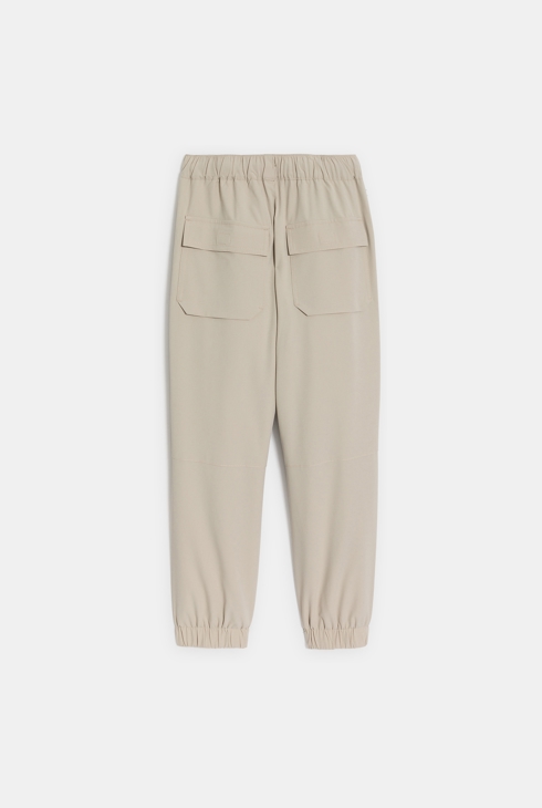 Pantalon souple beige Garçon