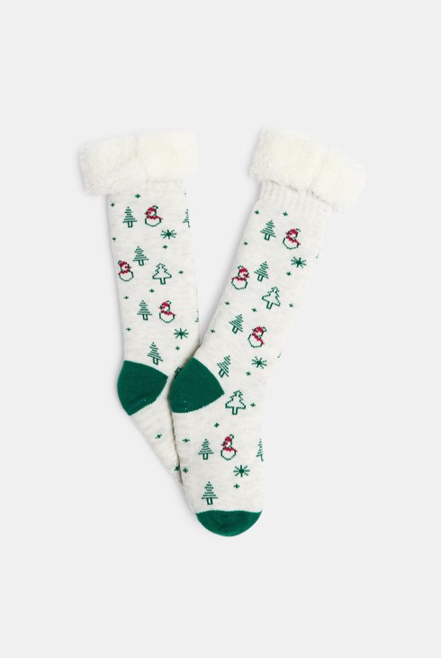 Calcetines antideslizantes gris claro niño 2