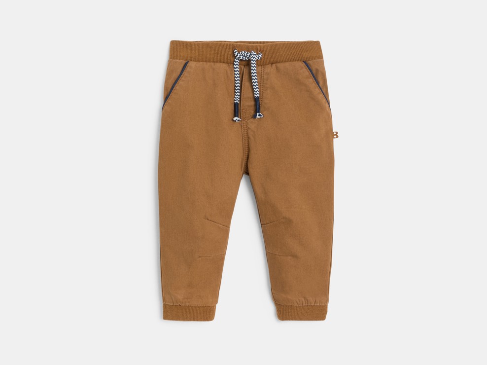 Jogpant coton marron bébé garçon 1