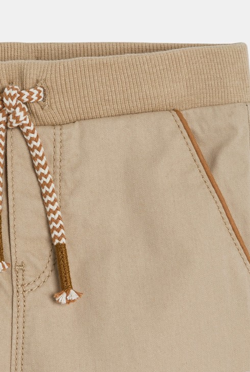 Bež pamučne hlače trenirka za dječake 2