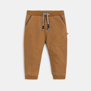 Pantalón de jogging de algodón marrón para bebé niño 1