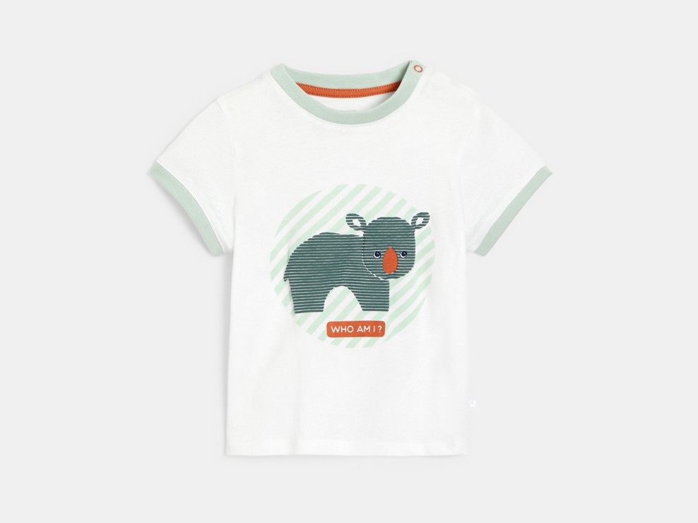 T-shirt koala vert bébé garçon 1