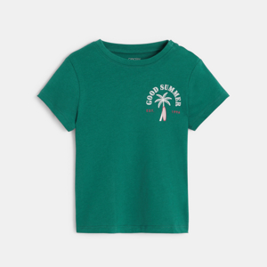 T-shirt imprimé palmier vert bébé garçon 1