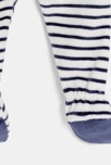 Dors-bien velours rayé fusée bleu bébé garçon 5
