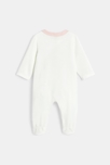 Dors-bien velours pommes blanc bébé fille 3