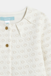 Gilet chic molleton irisé écru bébé fille 2