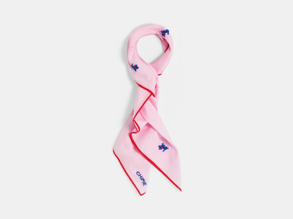 Roze katoenen sjaaltje voor meisjes - Chipie 1