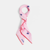 Foulard coton rose fille Chipie