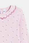 Pyjama 2 pièces en jersey côtelé imprimé rose Fille 2