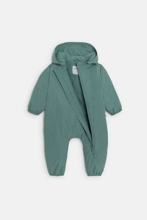 Combinaison de pluie doublée polaire vert bébé mixte