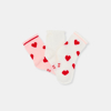 Chaussettes cœurs blanc bébé fille (lot de 3)