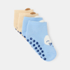 Chaussettes antiglisse animaux bleu bébé garçon (lot de 2)