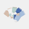 Chaussettes en maille côtelée bleu bébé garçon (lot de 5)